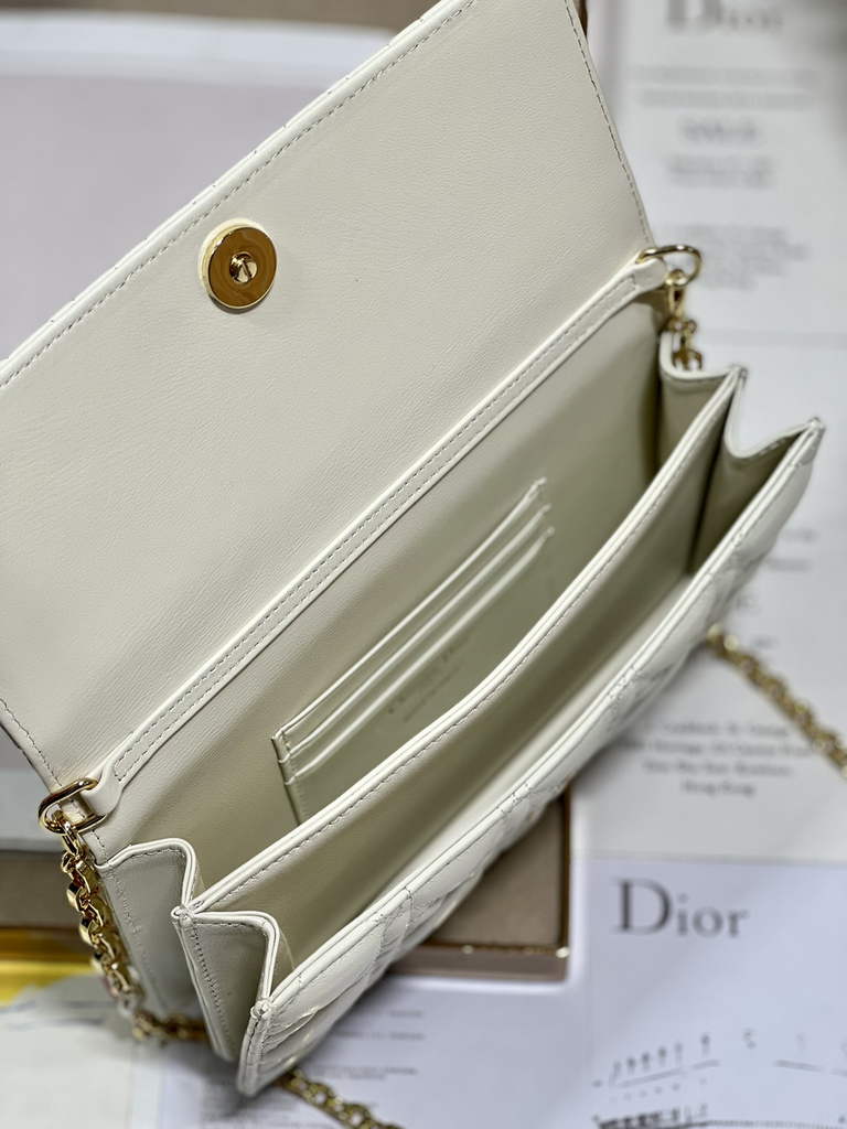 Dior S0980 Mini Miss Bag Rose Des Vents Cannage Lambskin In Beige - Default Title - View 8