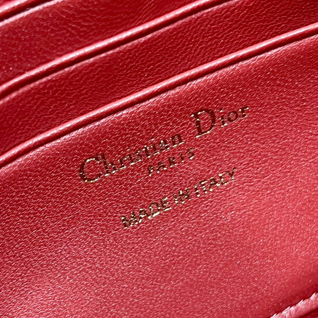 Dior S0980 Mini Miss Bag Rose Des Vents Cannage Lambskin In Red - Default Title - View 9