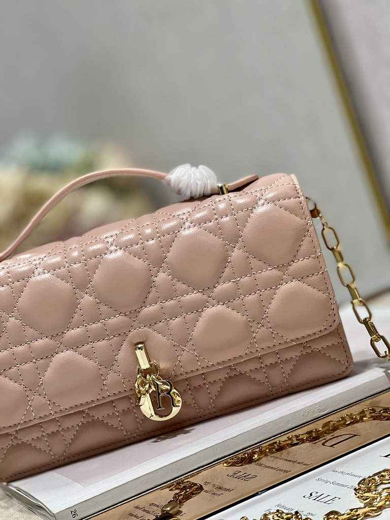 Dior S0980 Mini Miss Bag Rose Des Vents Cannage Lambskin In Pink - Default Title - View 4