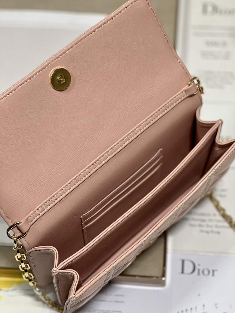 Dior S0980 Mini Miss Bag Rose Des Vents Cannage Lambskin In Pink - Default Title - View 8