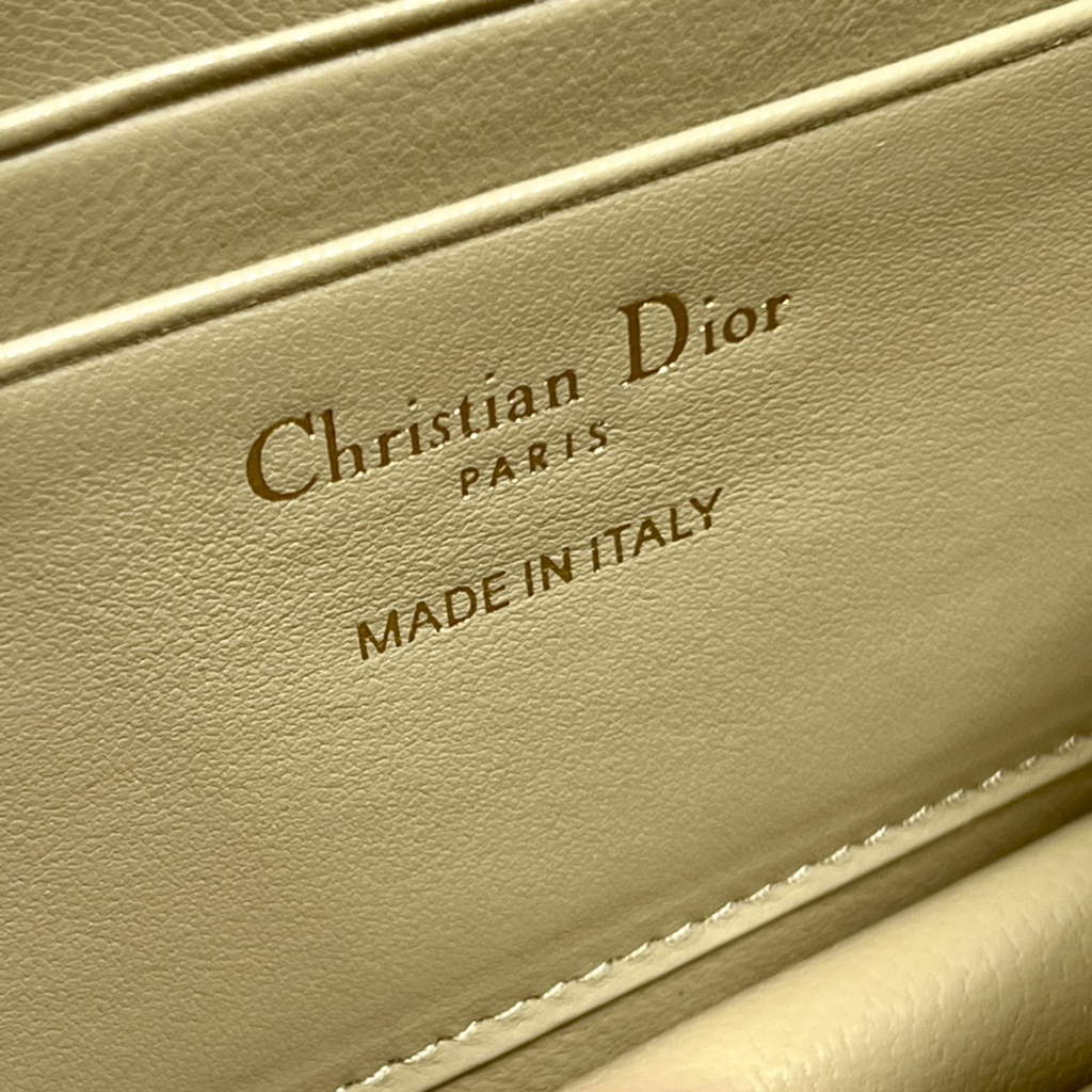 Dior S0980 Mini Miss Bag Rose Des Vents Cannage Lambskin In Apricot - Default Title - View 9