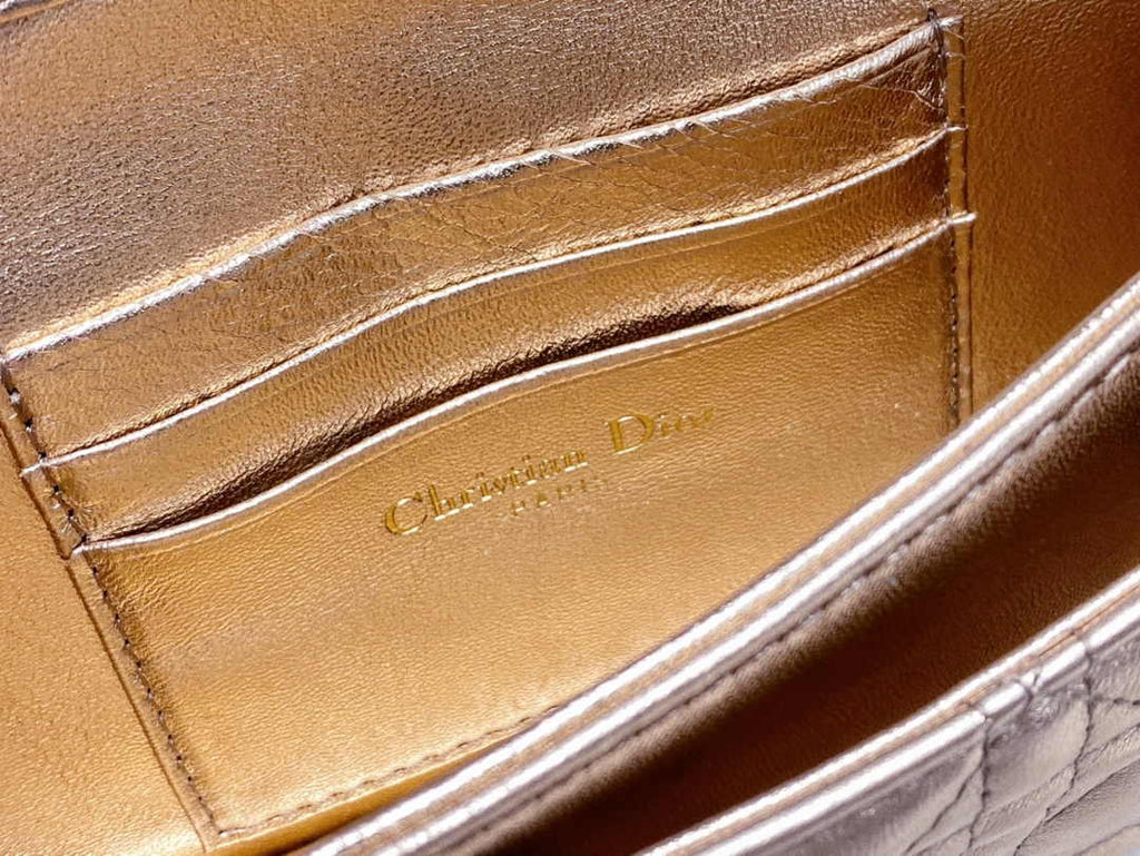 Dior S0980 MISS DIOR MINI BAG Rose Gold Cannage Lambskin - Default Title - View 9