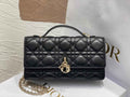 Dior S0980 MISS DIOR MINI BAG Black Cannage Lambskin - Default Title - View 1
