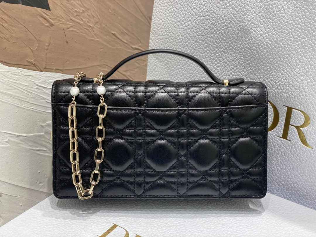 Dior S0980 MISS DIOR MINI BAG Black Cannage Lambskin - Default Title - View 4