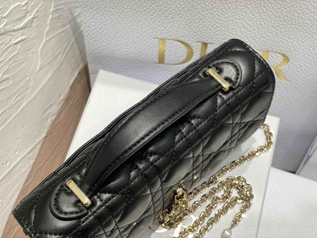 Dior S0980 MISS DIOR MINI BAG Black Cannage Lambskin - Default Title - View 5