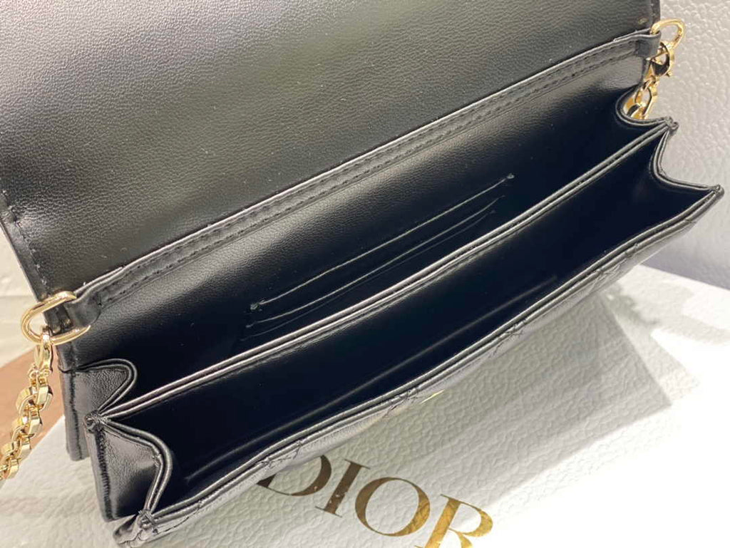 Dior S0980 MISS DIOR MINI BAG Black Cannage Lambskin - Default Title - View 8