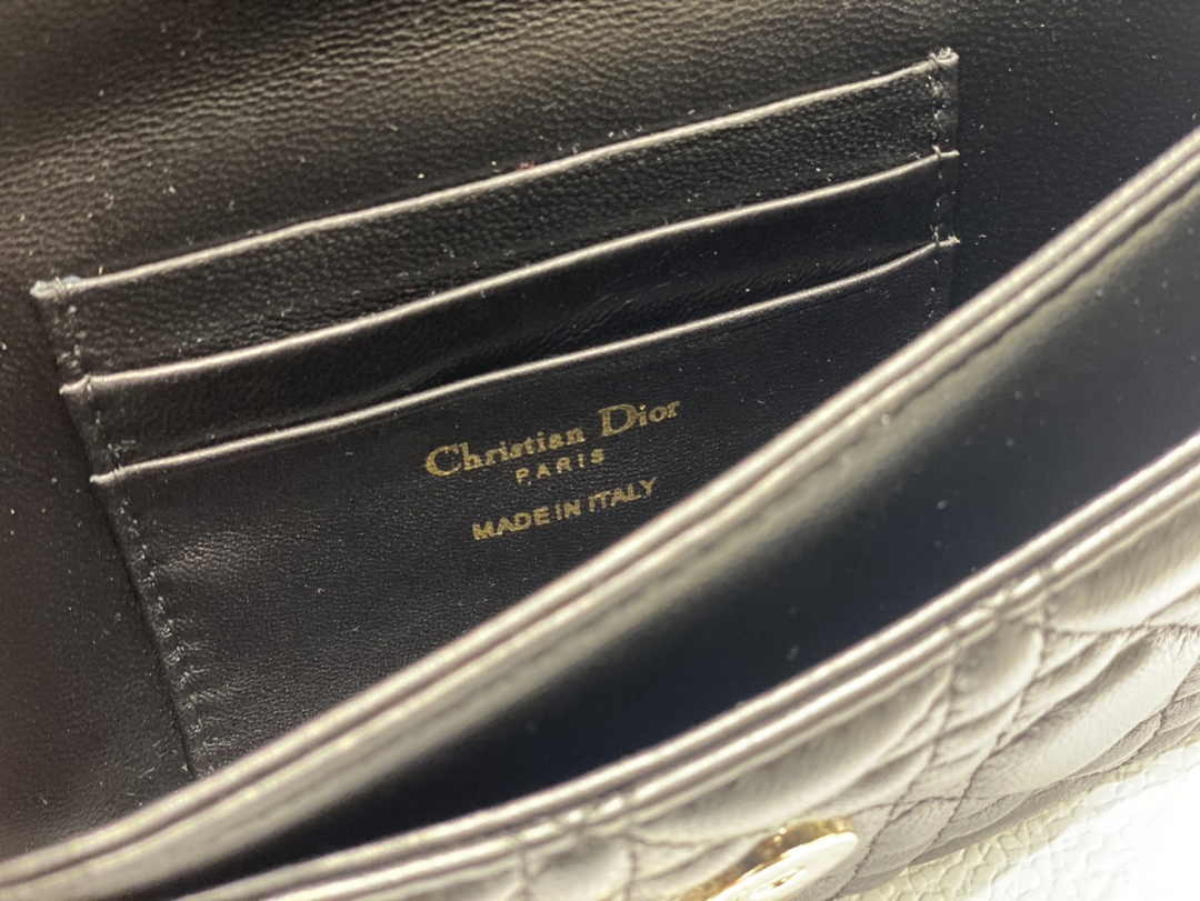 Dior S0980 MISS DIOR MINI BAG Black Cannage Lambskin - Default Title - View 9