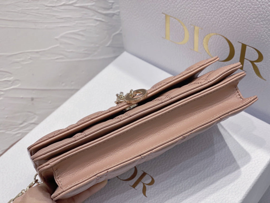 Dior S0980 MISS DIOR MINI BAG Light Pink Cannage Lambskin - Default Title - View 6