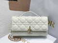 Dior S0980 MISS DIOR MINI BAG White Cannage Lambskin - Default Title - View 1