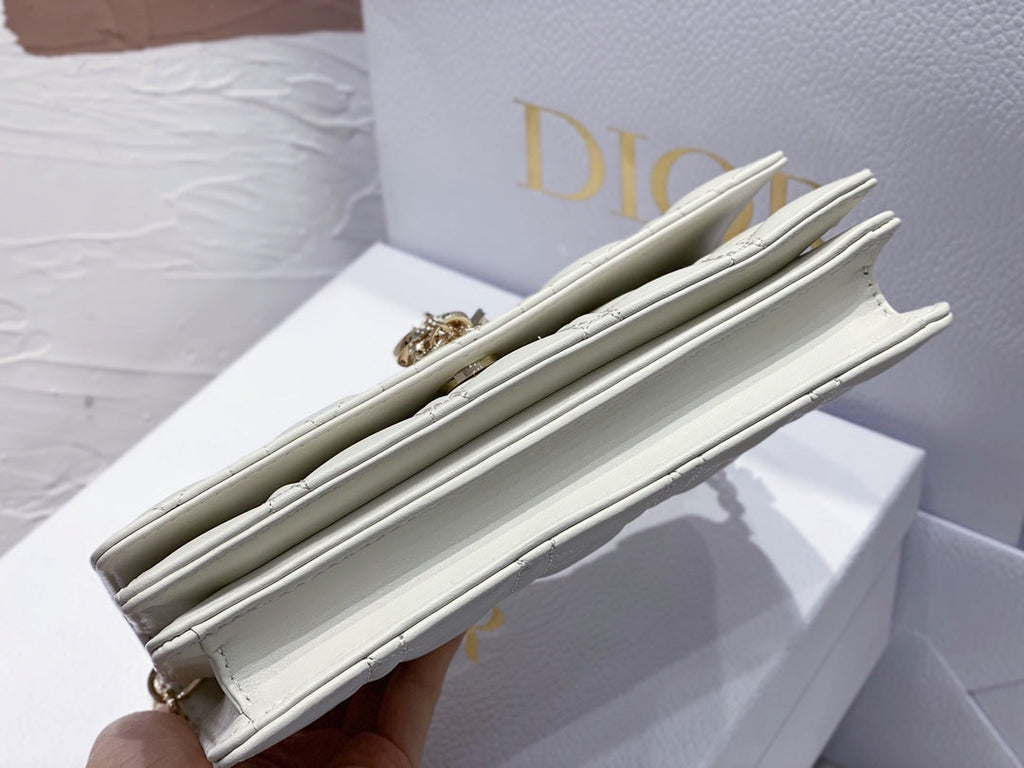 Dior S0980 MISS DIOR MINI BAG White Cannage Lambskin - Default Title - View 6