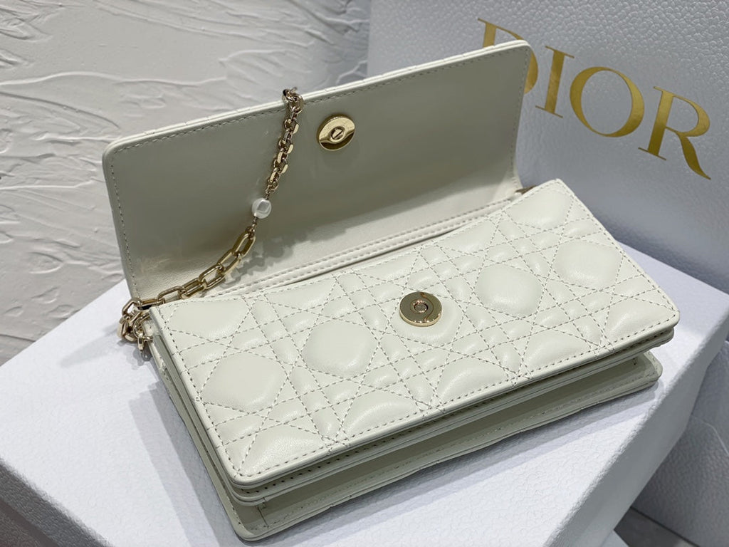 Dior S0980 MISS DIOR MINI BAG White Cannage Lambskin - Default Title - View 7