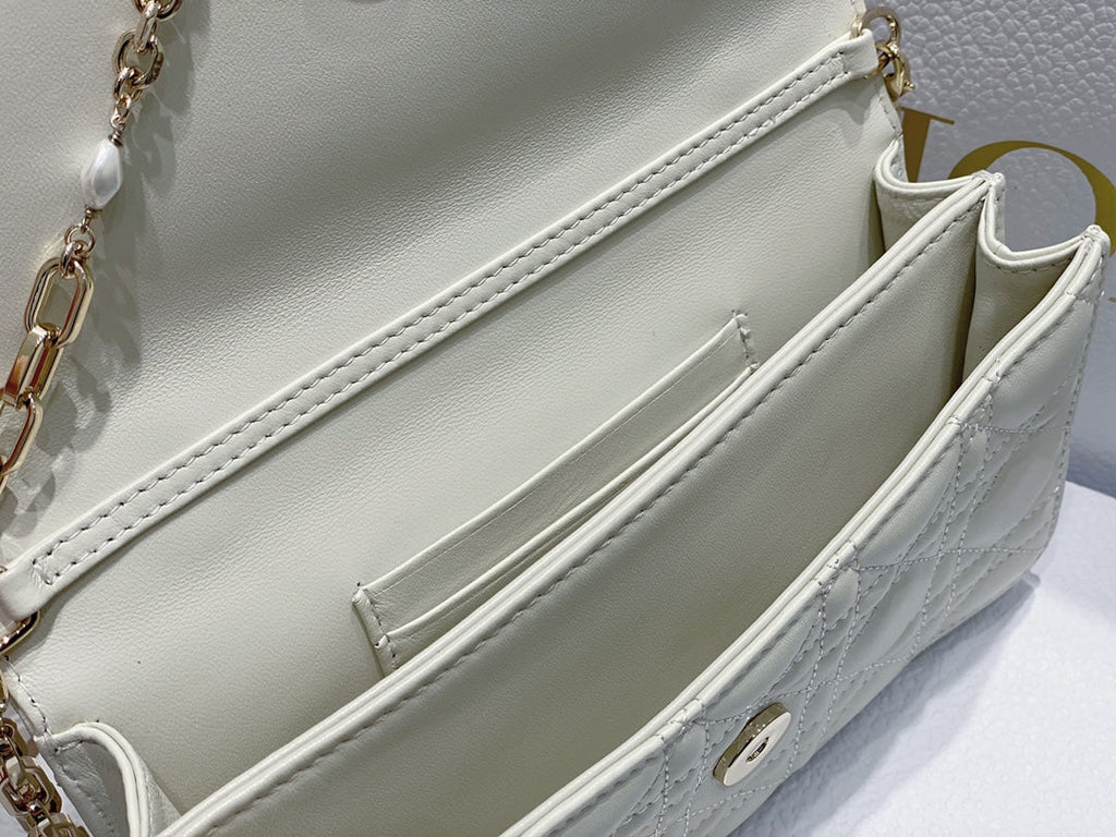 Dior S0980 MISS DIOR MINI BAG White Cannage Lambskin - Default Title - View 8