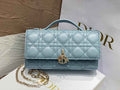 Dior S0980 MISS DIOR MINI BAG Blue Cannage Lambskin - Default Title - View 1