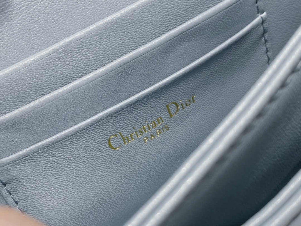 Dior S0980 MISS DIOR MINI BAG Blue Cannage Lambskin - Default Title - View 9