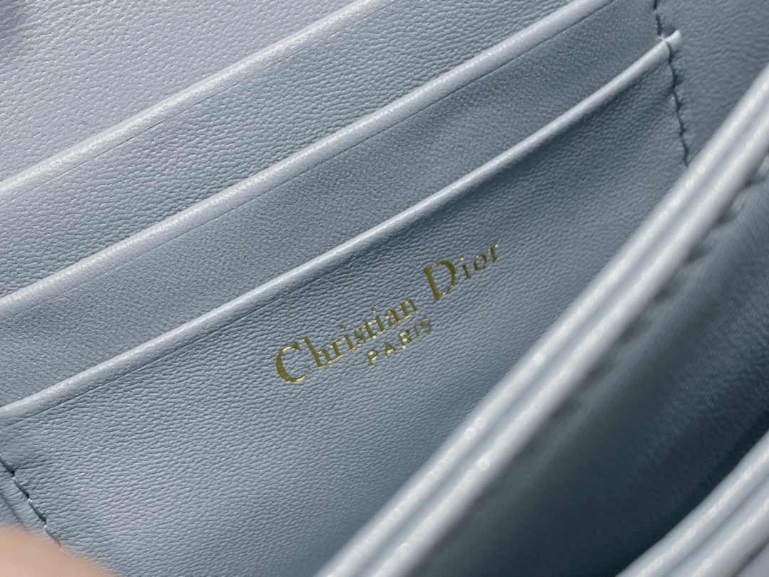 Dior S0980 MISS DIOR MINI BAG Blue Cannage Lambskin - Default Title - View 9