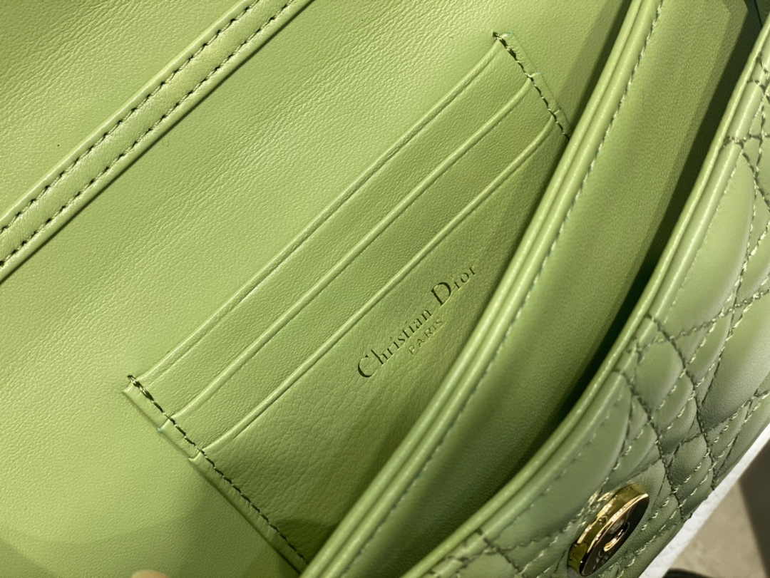 Dior S0980 MISS DIOR MINI BAG Green Cannage Lambskin - Default Title - View 9
