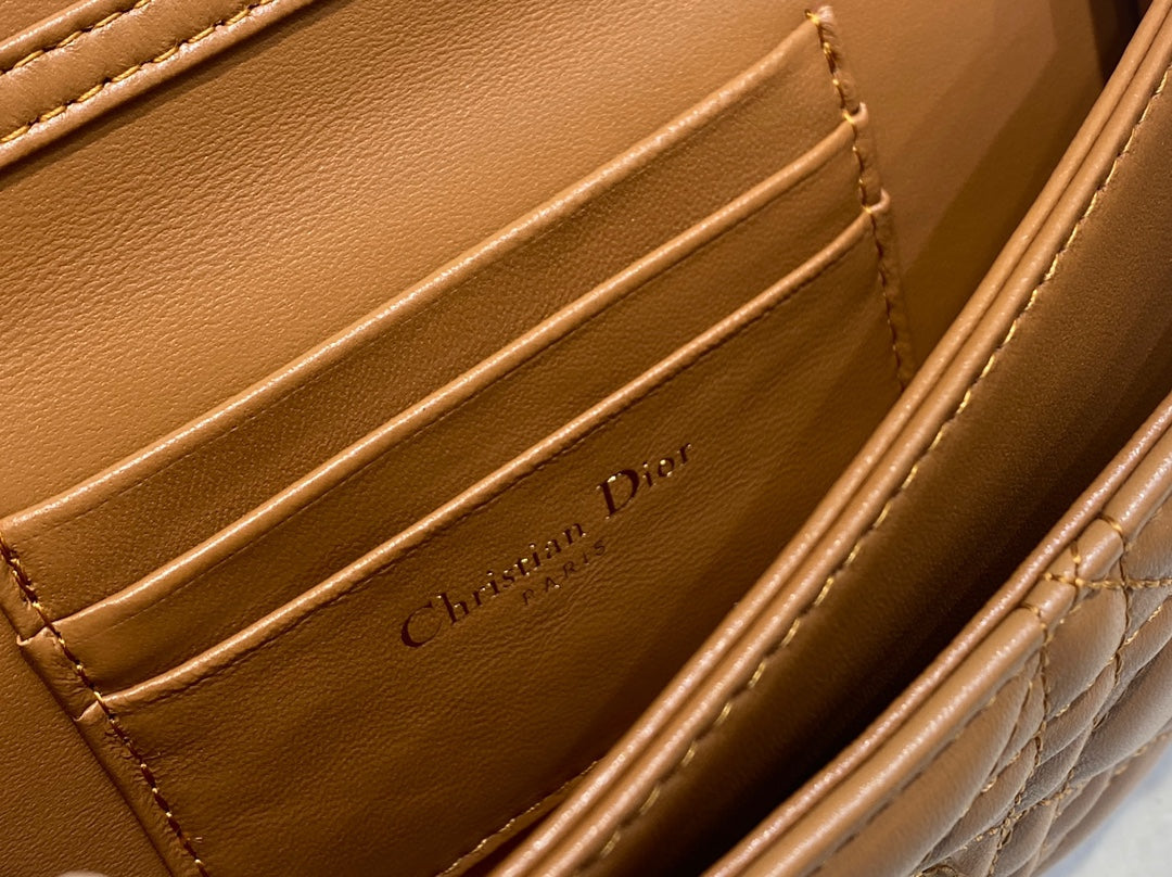 Dior S0980 MISS DIOR MINI BAG Brown Cannage Lambskin - Default Title - View 9