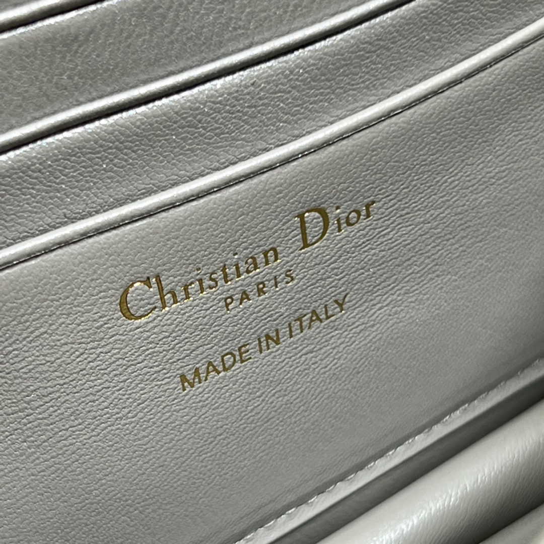 Dior S0980 MISS DIOR MINI BAG Gray Cannage Lambskin - Default Title - View 9