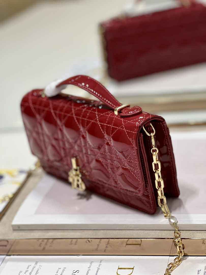 Dior S0980 MISS DIOR MINI BAG Red Patent leather - Default Title - View 4