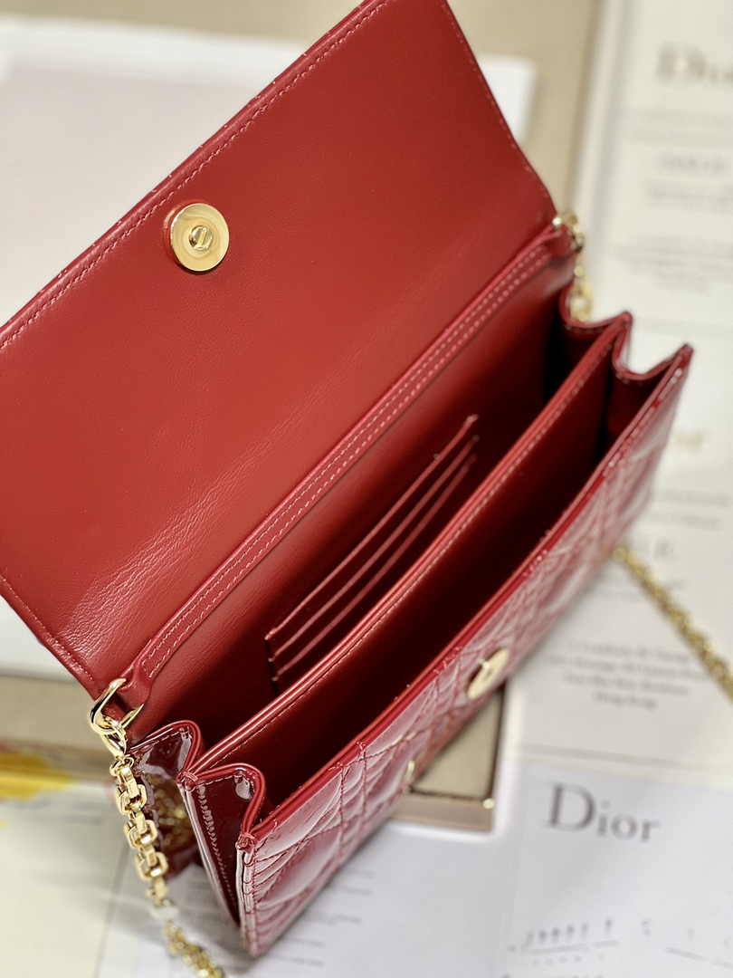 Dior S0980 MISS DIOR MINI BAG Red Patent leather - Default Title - View 8