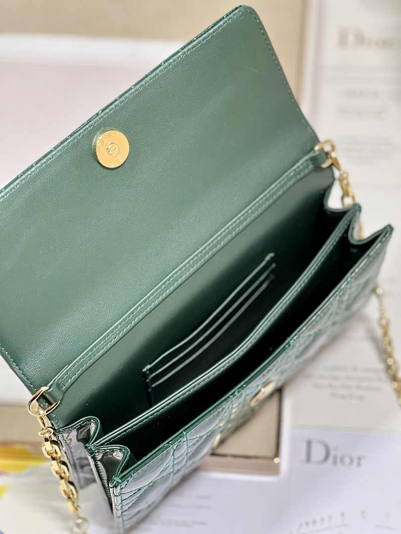 Dior S0980 MISS DIOR MINI BAG Green Patent leather - Default Title - View 8