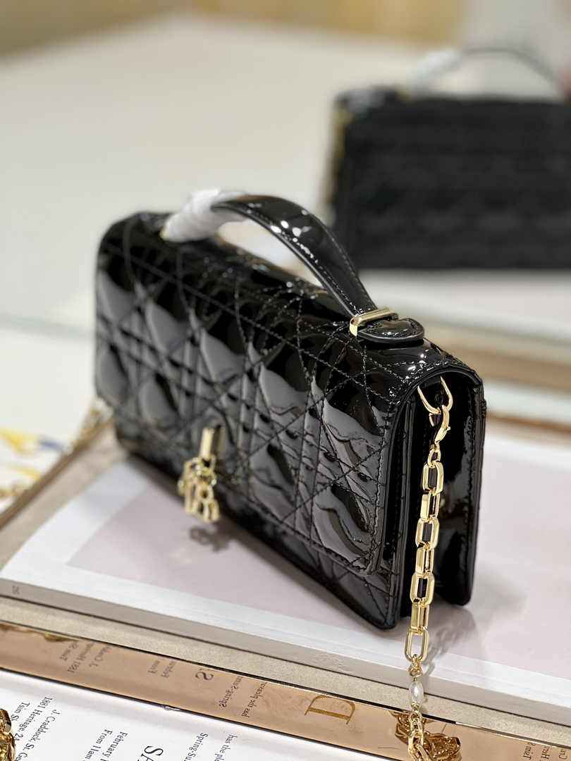 Dior S0980 MISS DIOR MINI BAG Black Patent leather - Default Title - View 4