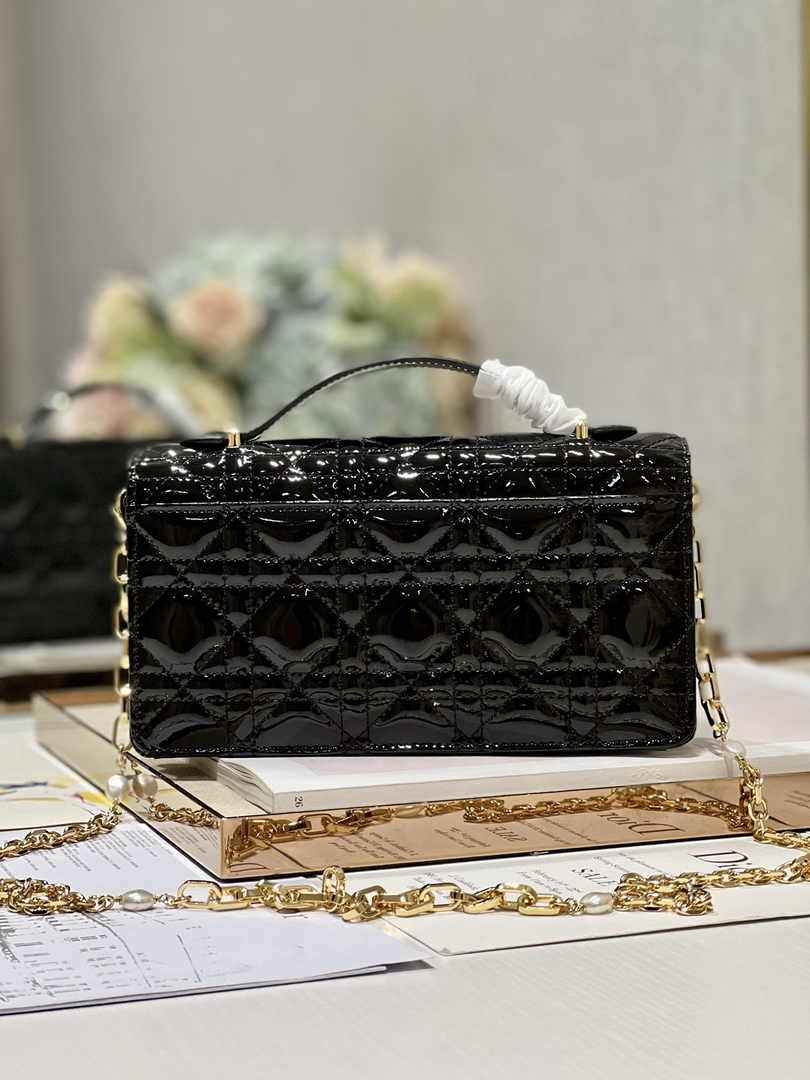 Dior S0980 MISS DIOR MINI BAG Black Patent leather - Default Title - View 5