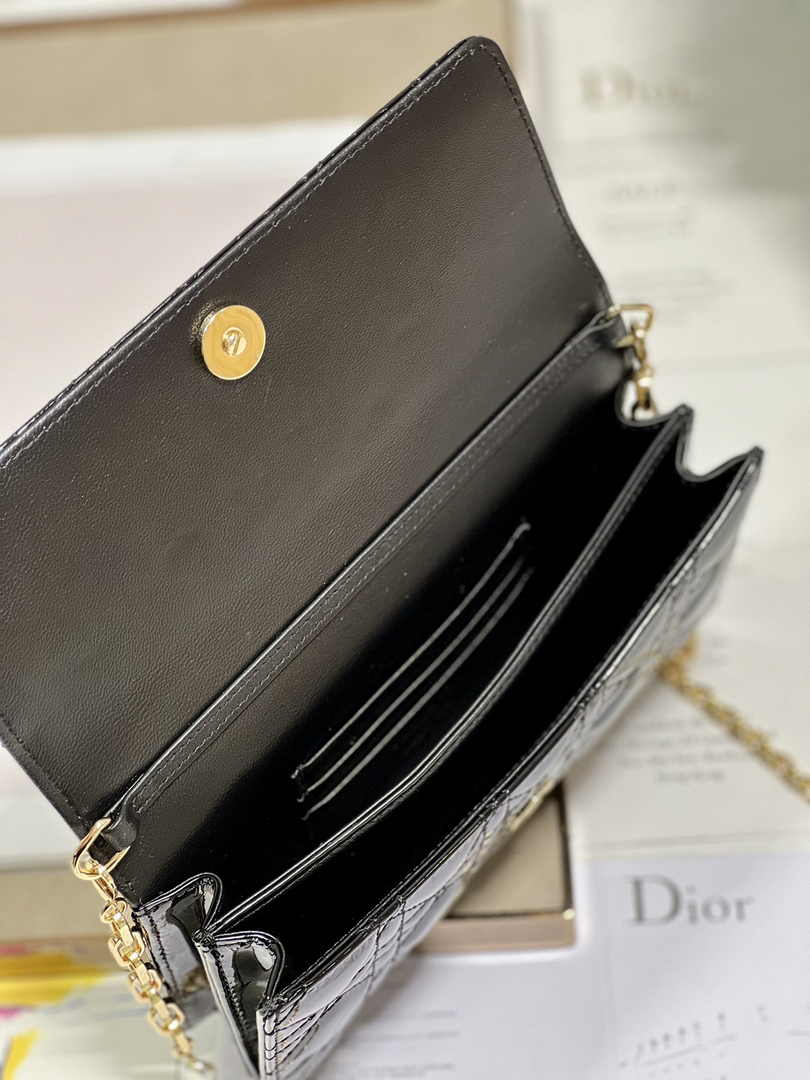 Dior S0980 MISS DIOR MINI BAG Black Patent leather - Default Title - View 8