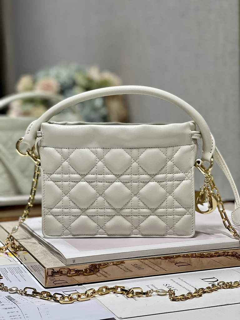 Dior S0981 Mini Lady Milly Bag Latte Cannage Lambskin - Default Title - View 2