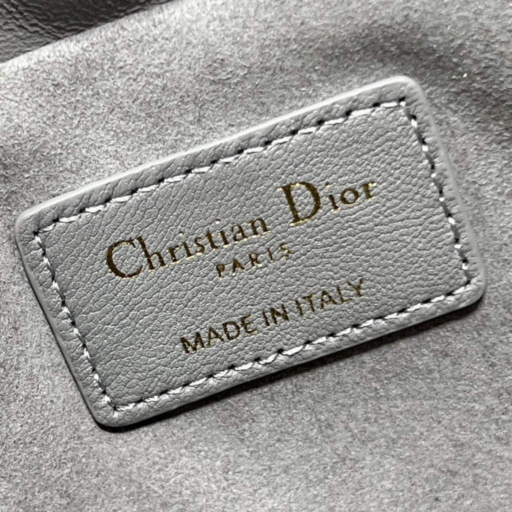 Dior S0981 Mini Lady Milly Bag Gray Cannage Lambskin - Default Title - View 9