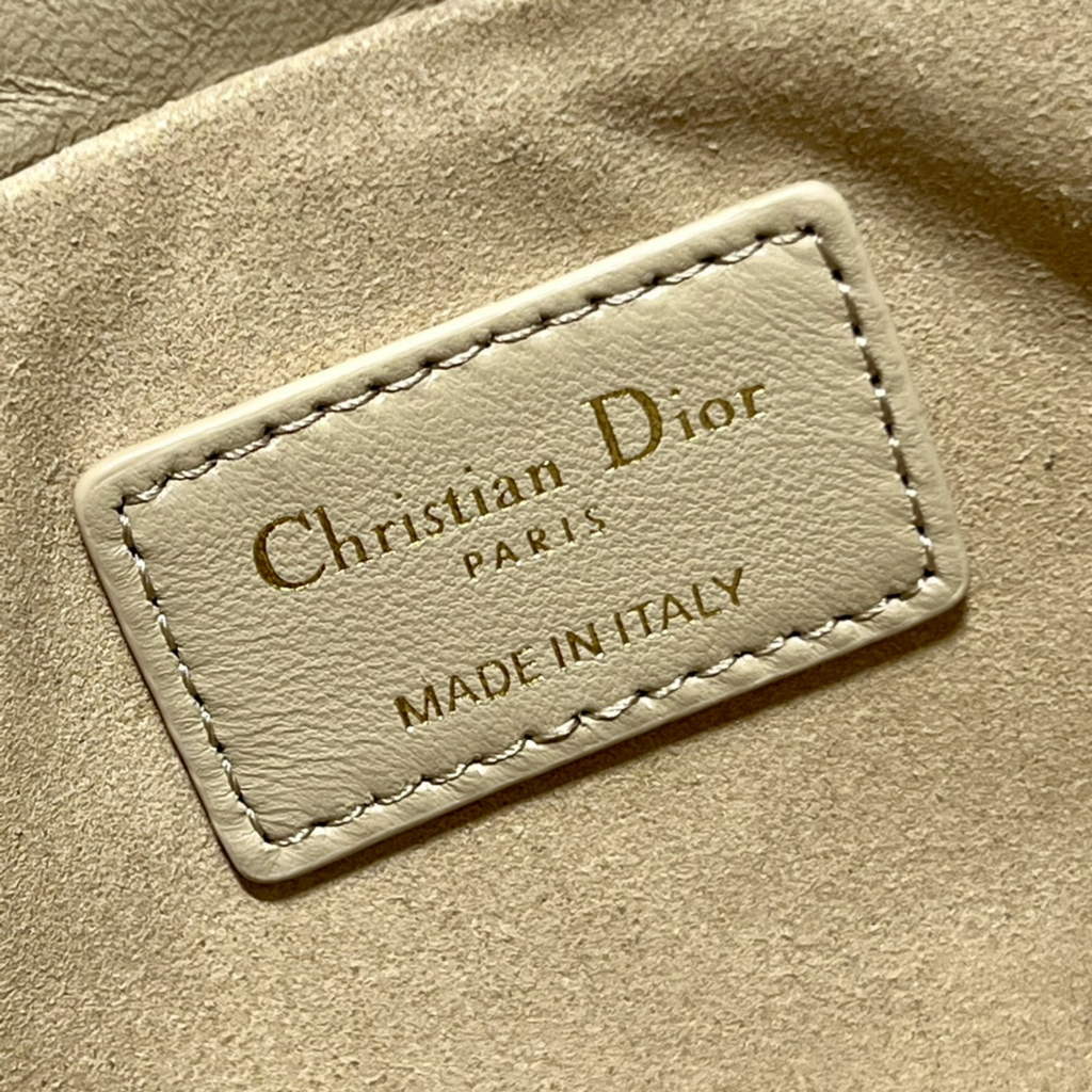 Dior S0981 Mini Lady Milly Bag Dark Beige Cannage Lambskin - Default Title - View 9