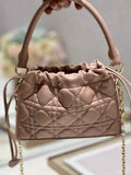 Dior S0981 Mini Lady Milly Bag Pink Cannage Lambskin - Default Title - View 1
