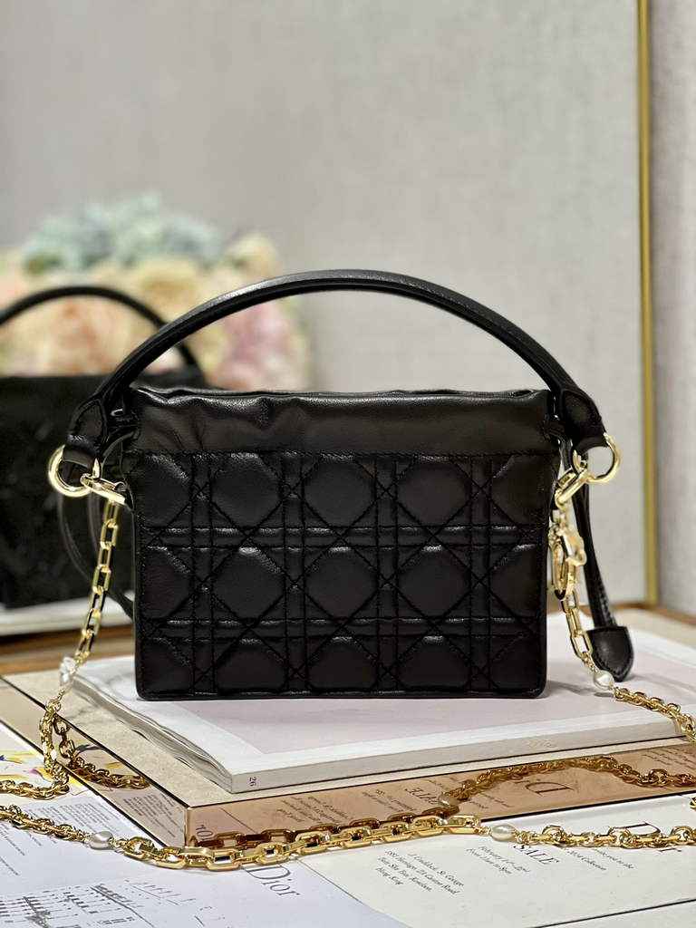 Dior S0981 Mini Lady Milly Bag Black Cannage Lambskin - Default Title - View 2