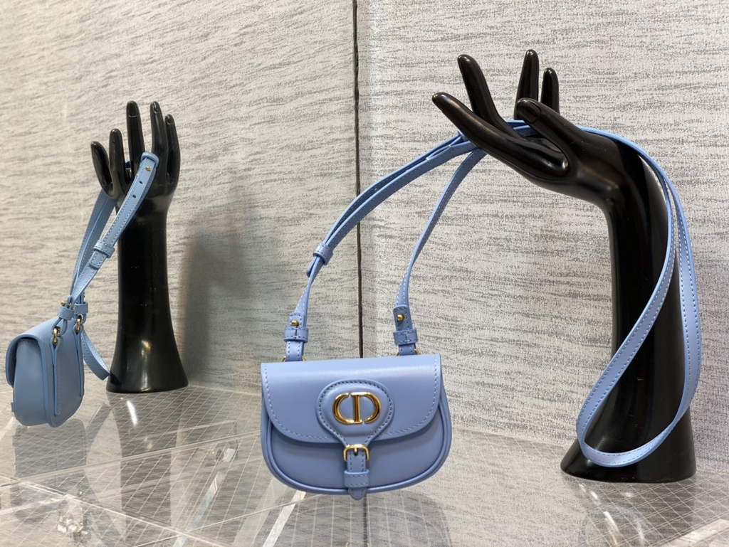 Dior S5127 Micro Bobby Bag Blue Box Calfskin - Default Title - View 1