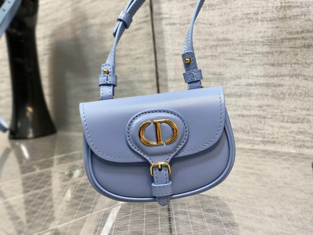 Dior S5127 Micro Bobby Bag Blue Box Calfskin - Default Title - View 3