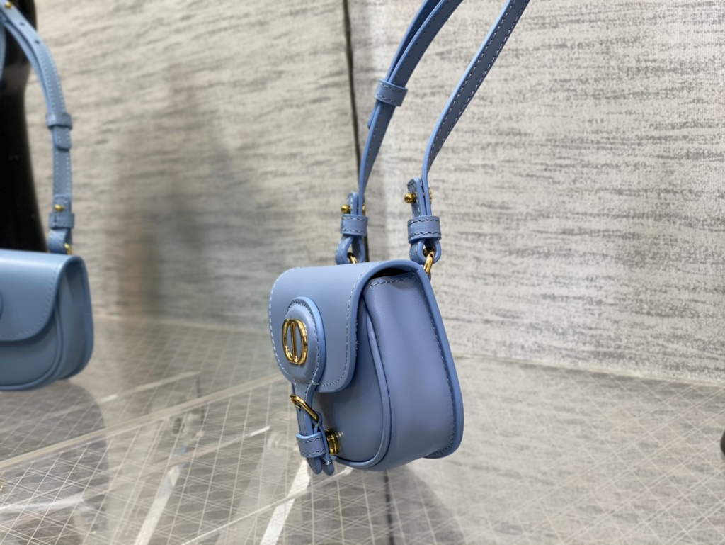 Dior S5127 Micro Bobby Bag Blue Box Calfskin - Default Title - View 5