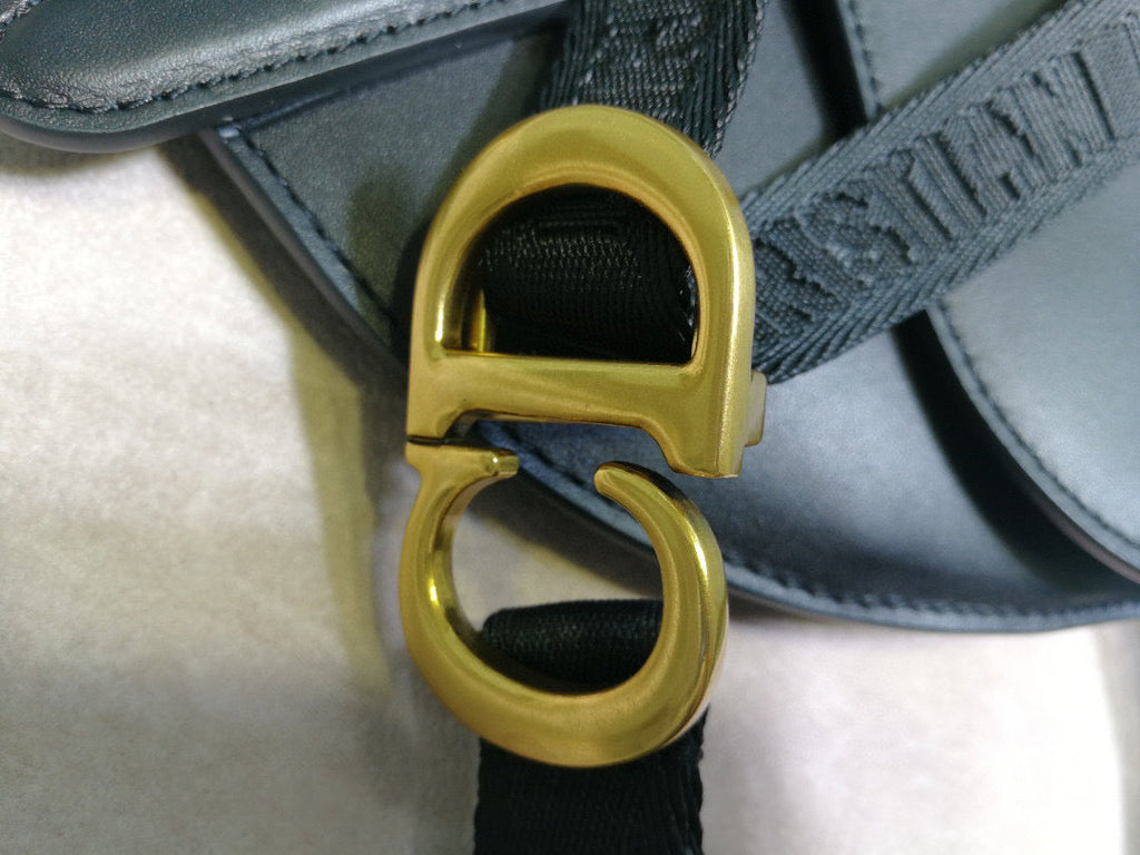 Dior S5632 Saddle Belt Bag Black Goat leather