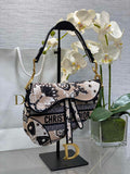36. Dior Saddle Bag M0455 inside Dior dust bag with ribbon