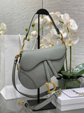 26. Dior Saddle Bag with strap M0455 curved flap and asymmetric lines