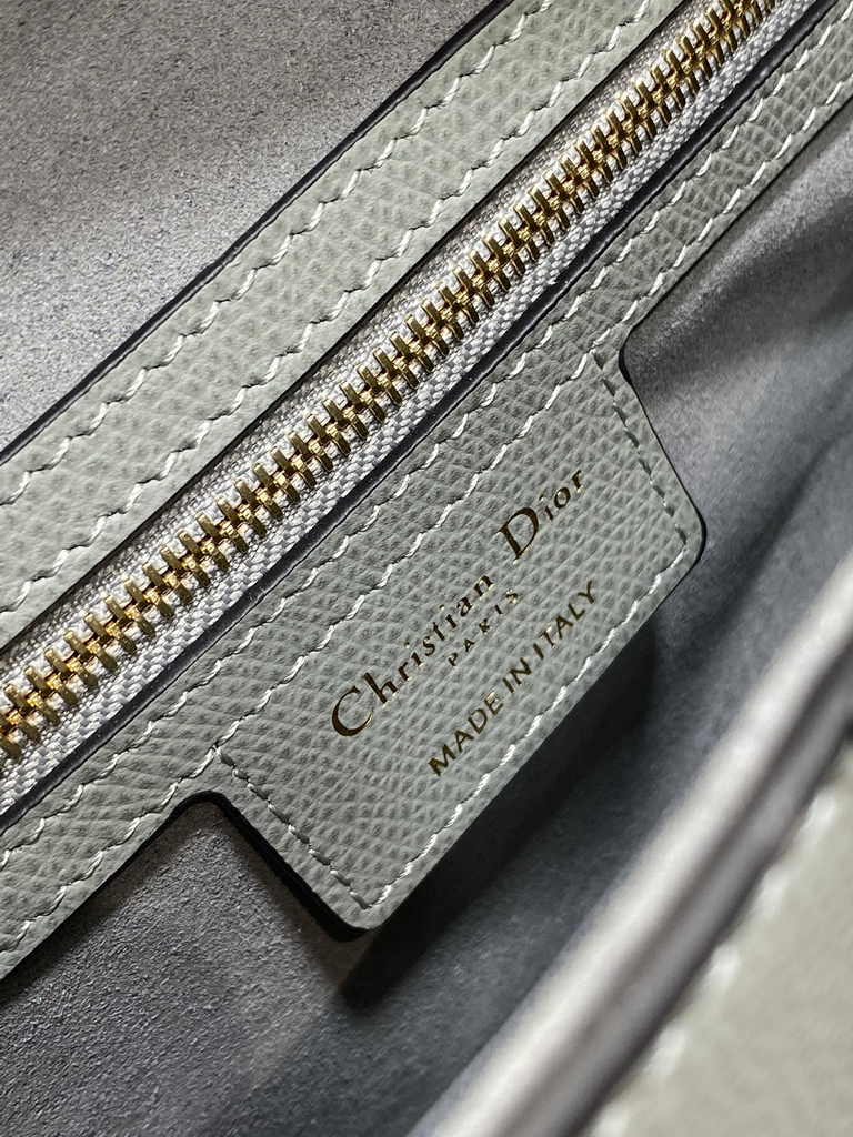 Dior Saddle Bag with Strap M0455 Green Grained Calfskin