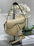 26. Dior M0455 Saddle Bag front pocket with dimensional fold