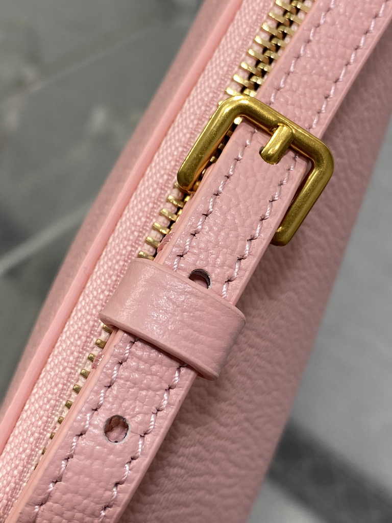 Dior Saddle Shoulder Pouch S5909 Melocoton Pink Goatskin
