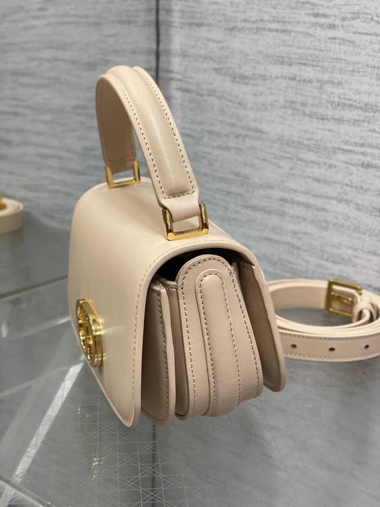 Dior Small 30 Montaigne Avenue Top Handle Bag M9370 Aprioct Ribbed Calfskin - Default Title - View 4