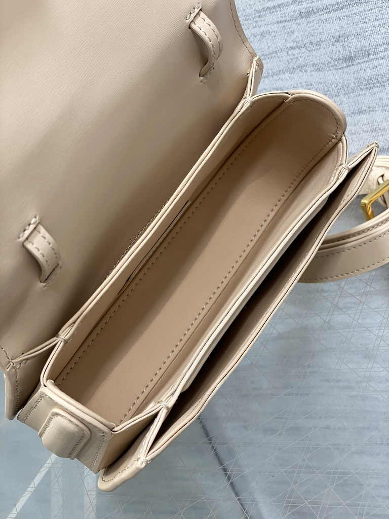Dior Small 30 Montaigne Avenue Top Handle Bag M9370 Aprioct Ribbed Calfskin - Default Title - View 6