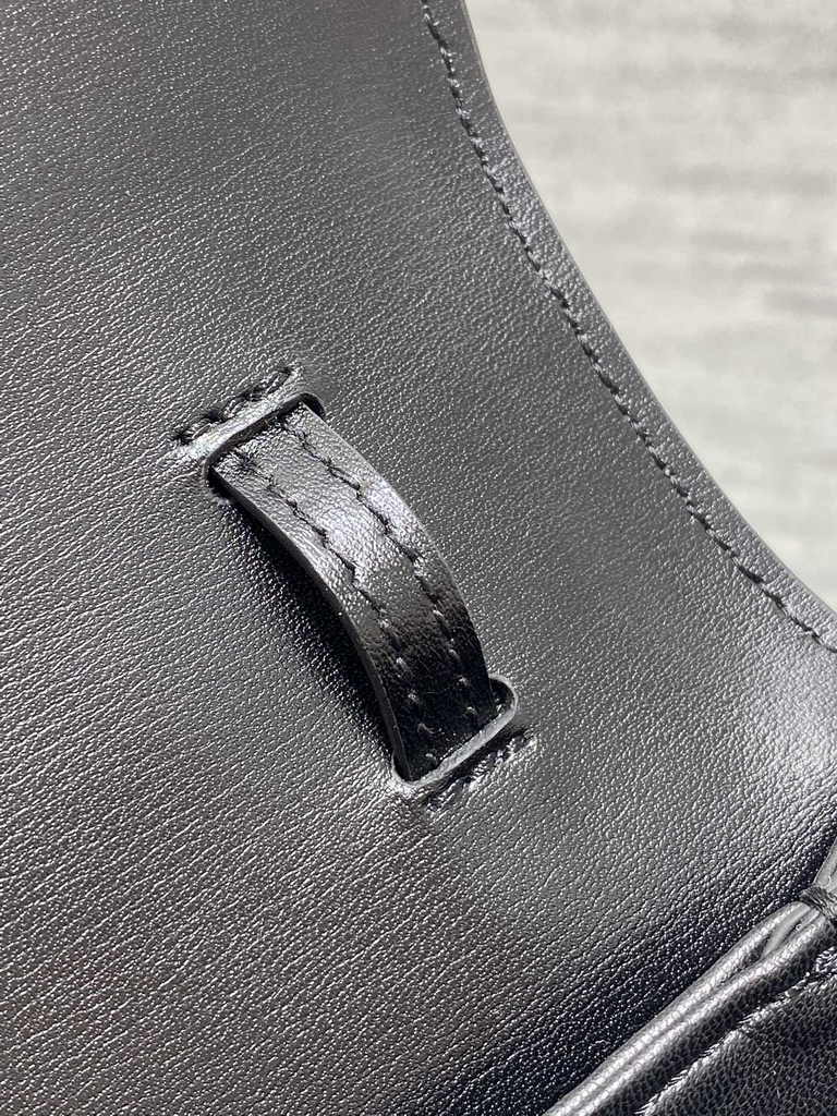 Dior Small 30 Montaigne Avenue Top Handle Bag M9370 Black Ribbed Calfskin - Default Title - View 10