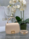 Dior Small 30 Montaigne Avenue Top Handle Bag M9370 Aprioct Ribbed Calfskin - Default Title - View 1