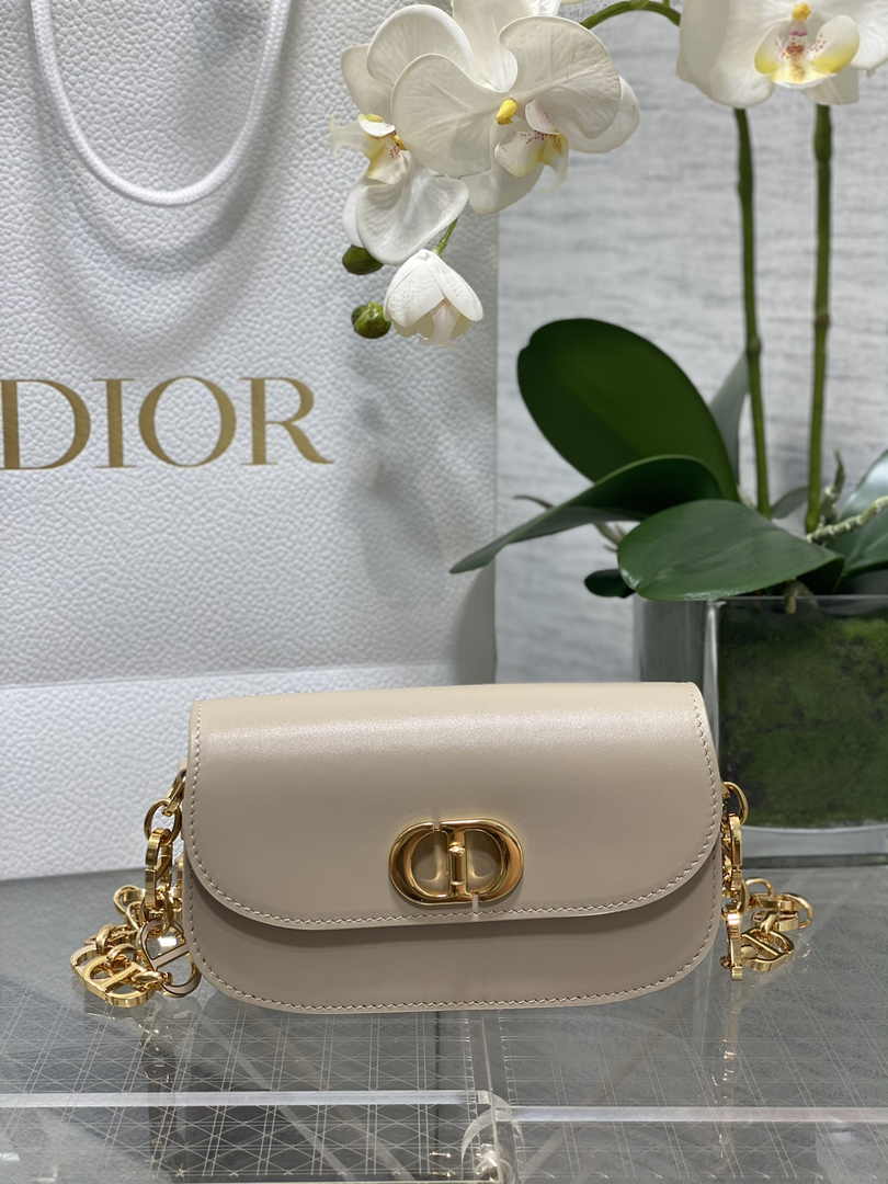 Dior Small 30 Montaigne Avenue Bag Beige Box Calfskin M9261