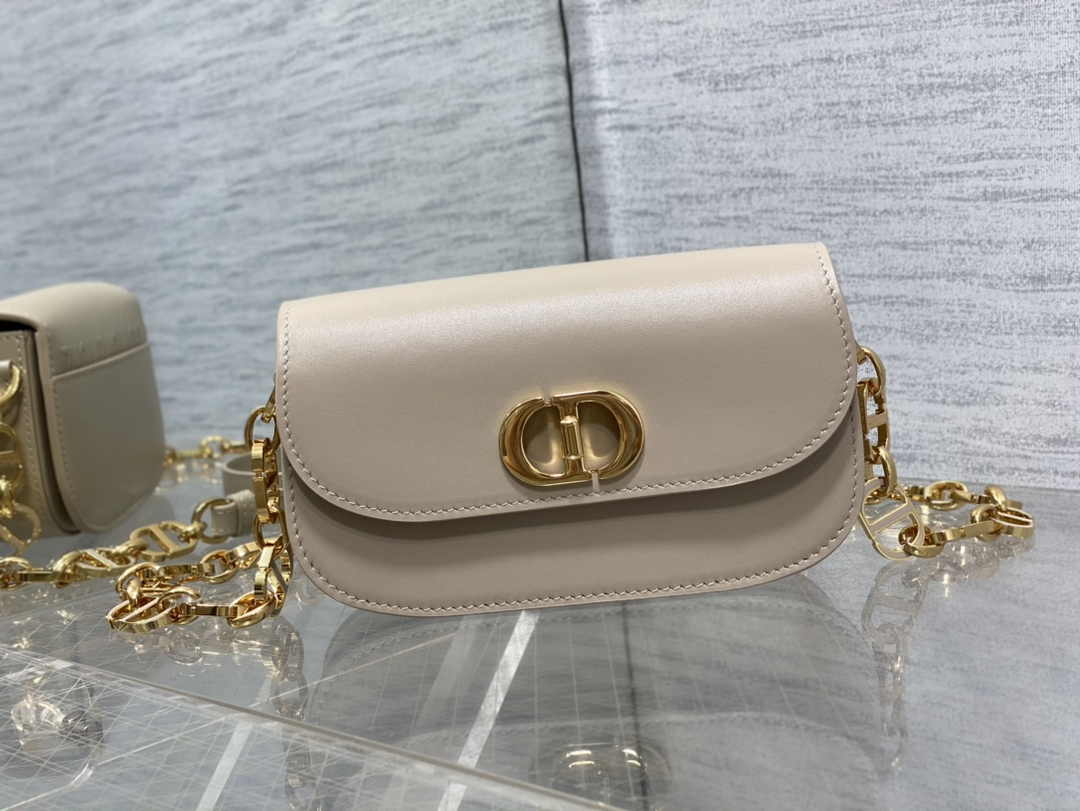 Dior Small 30 Montaigne Avenue Bag Beige Box Calfskin M9261