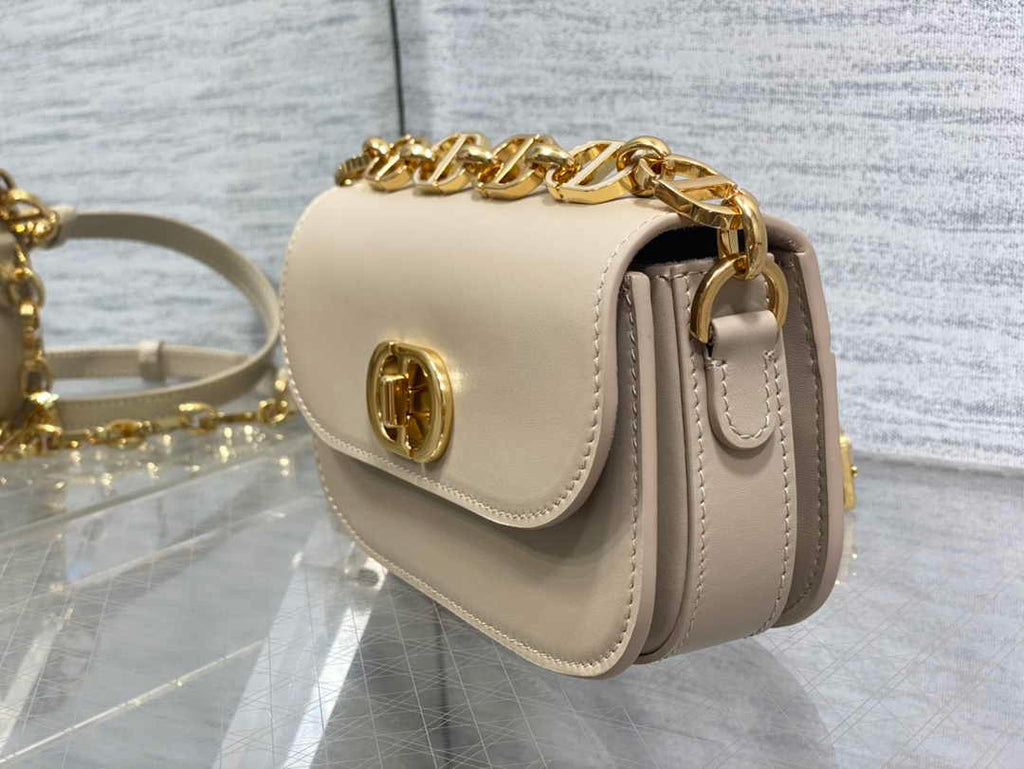 Dior Small 30 Montaigne Avenue Bag Beige Box Calfskin M9261