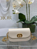 Dior Small 30 Montaigne Avenue Bag White Box Calfskin M9261